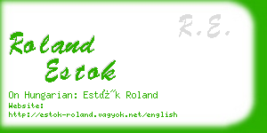 roland estok business card